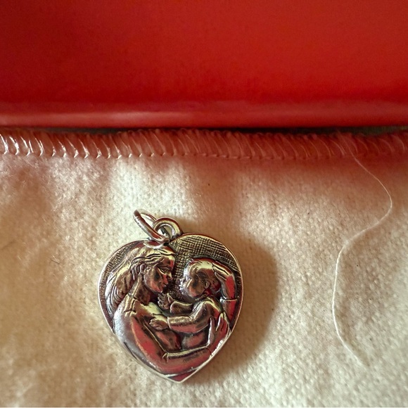 James Avery Silver Heart Charm - New Uncut - Picture 1 of 3